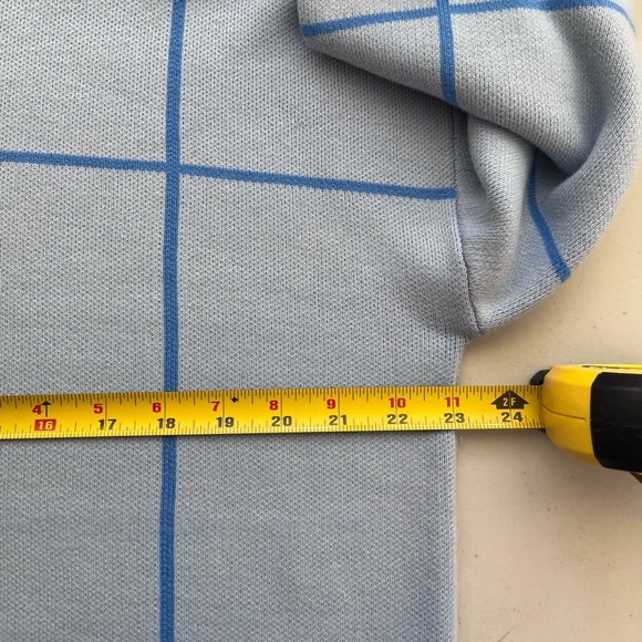 Loft Windowpane Sz XL Minimalist Mock Neck Tunic Sweater - Picture 8 of 12